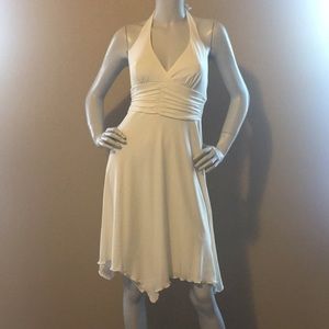 Cream Halter Dress